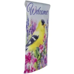 Northlight Welcome Yellow Finch Spring Outdoor Garden Flag 12.5" X 18" -Northlight Store GUEST 02376e3a 8875 430d a2c2 84b8e8599349