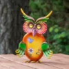 Northlight 11" Orange And Green Metal Owl Outdoor Decoration -Northlight Store GUEST 03962310 0042 4bf8 b4f7 ed00e8e1e104