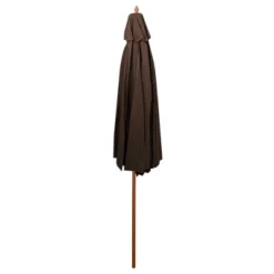 Northlight 8.5ft Outdoor Patio Market Umbrella With Wooden Pole, Brown -Northlight Store GUEST 06ea56e3 da7b 4bfe 8db9 d5b9720904c3