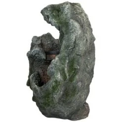 Northlight 32" Lighted Rock Waterfall Outdoor Garden Water Fountain -Northlight Store GUEST 071cb1f0 fead 4bff 8d38 daeea939404c