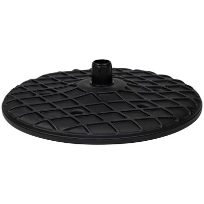 Northlight 19.75" Black Outdoor Umbrella Table Tray 6 Northlight 19.75" Black Outdoor Umbrella Table Tray - Image 4