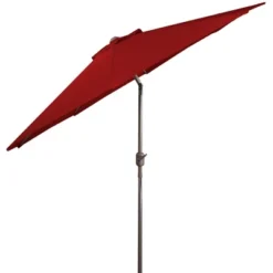 Northlight 9ft Outdoor Patio Market Umbrella With Hand Crank And Tilt, Red -Northlight Store GUEST 09fe143f b87d 4415 a2c4 831bda6dc994