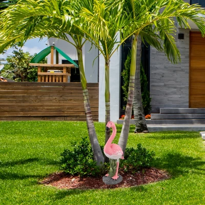 Northlight 25" Standing Pink Flamingo Outdoor Garden Statue 3 Northlight 25" Standing Pink Flamingo Outdoor Garden Statue