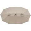 Northlight 15' Outdoor Patio Market Umbrella With Hand Crank, Beige -Northlight Store GUEST 0b033c98 1be8 4a0a bc49 d06ea94279fd