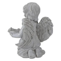 Northlight 9" Kneeling Angel With Flower Bird Feeder Outdoor Garden Statue -Northlight Store GUEST 0fdc1ffc c189 47f2 9c01 af1df6de366d