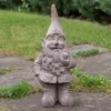 Northlight 17.75" Gray Standing Gnome Outdoor Garden Statue -Northlight Store GUEST 107fef3a a02f 448f aeab cec451756a57