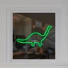 Northlight 12" Green Brontosaurus LED Lighted Neon Dinosaur Silhouette