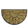 Northlight Brown And Black Sunflower Half Round Doormat 29 X 17 -Northlight Store GUEST 13ec3391 ed1d 469b a451 1b85e8165584