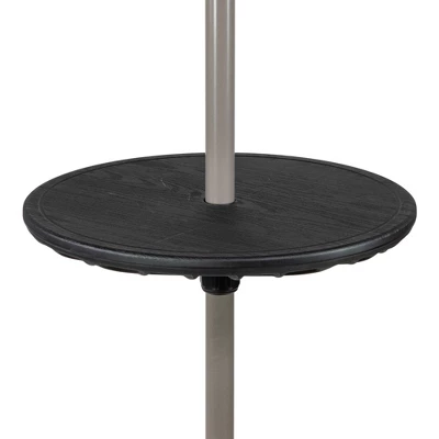 Northlight 19.75" Black Outdoor Umbrella Table Tray 3 Northlight 19.75" Black Outdoor Umbrella Table Tray