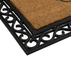Northlight Black And Natural Coir Rectangular "Welcome" Doormat 22" X 48" -Northlight Store GUEST 167e57f5 4eca 4ce0 82d5 77c533fe293b