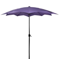 Northlight 8.85ft Outdoor Patio Lotus Umbrella With Hand Crank, Purple -Northlight Store GUEST 170f8517 0e3e 4888 ac5d 81c21f0e8ab0