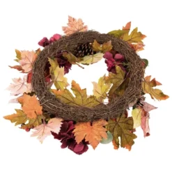 Northlight Orange And Burgundy Fall Harvest Artificial Floral And Pinecone Wreath, 22-Inch 7 Northlight Orange And Burgundy Fall Harvest Artificial Floral And Pinecone Wreath, 22-Inch -Northlight Store GUEST 1803c2d3 c450 4d98 b116 d0fb9cbe34f2
