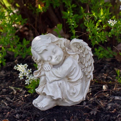 Northlight 6.5" Resting Cherub Angel Outdoor Garden Statue 3 Northlight 6.5" Resting Cherub Angel Outdoor Garden Statue
