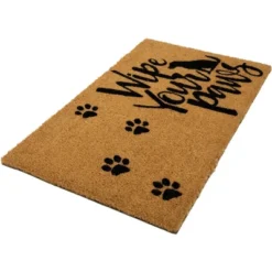 Northlight Natural Coir "Wipe Your Paws" Outdoor Doormat 18" X 30" -Northlight Store GUEST 193ea521 ae61 471b 9d97 625bb5a992a2
