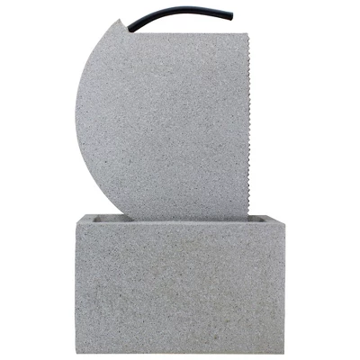 Northlight 20" Gray Modern Style Rainfall Outdoor Water Fountain 7 Northlight 20" Gray Modern Style Rainfall Outdoor Water Fountain - Image 5