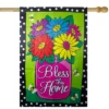 Northlight Bless This Home Bouquet With Vase Outdoor House Flag 28" X 40" -Northlight Store GUEST 1fd6890c 2f58 4979 b4d9 0585bc5664e7