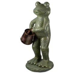 Northlight 17" Gold Verdigris Frog With Watering Can Outdoor Garden Statue -Northlight Store GUEST 202134d8 2896 4003 91b3 0ff60da3b711