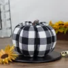 Northlight 7" Black And White Buffalo Plaid Fall Harvest Tabletop Pumpkin -Northlight Store GUEST 22de3fb7 ebc5 4e3e 9bb7 1cffc84dee8b