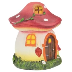 Northlight 6.25" Red Mushroom House Outdoor Garden Statue -Northlight Store GUEST 2475d811 17dc 469f 87a2 a59a4b411c8d