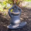 Northlight 12" Yoga Frog In Prayer Position Outdoor Garden Statue