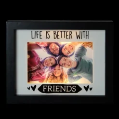 Northlight LED Lighted Life Is Better With Friends Matted Picture Frame - 4" X 6" -Northlight Store GUEST 26279b4f cebe 40c3 b2c0 8c85d97dfb5a