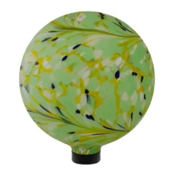 Northlight 10" Yellow And Green Hand Painted Swirled Outdoor Patio Garden Gazing Ball -Northlight Store GUEST 2a85ca7e 1ae8 4ff1 b3d0 99c60332e3ff