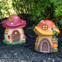 Northlight 6.25" Orange Mushroom House Outdoor Garden Statue 8 Northlight 6.25" Orange Mushroom House Outdoor Garden Statue -Northlight Store GUEST 301cb8f7 87b4 4456 a2bb 5b72f4006af0