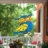 Northlight 7.75" Blue And Yellow Metal Owl Outdoor Wall Hanging -Northlight Store GUEST 304e1230 0cc6 468b a8bb 52d18afe15f0