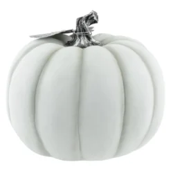 Northlight 8" White And Black "Warm Harvest Blessing" Pumpkin Fall Harvest Decoration -Northlight Store GUEST 3483b956 2d90 4b10 84d6 304e238295e9