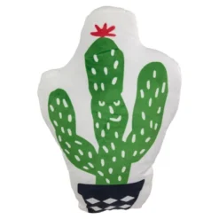 Northlight 18.5" Cactus Shaped Plush Fleece Indoor Throw Pillow - Green/White -Northlight Store GUEST 37010063 62ca 4753 bef4 dfa84309d2fe