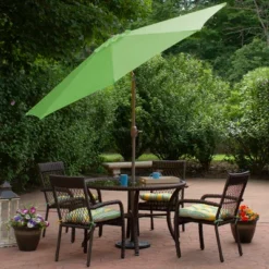 Northlight 9ft Outdoor Patio Market Umbrella With Hand Crank And Tilt, Lime Green -Northlight Store GUEST 37a11311 1cad 4e7c 84f4 2838fa59d913