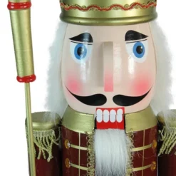 Northlight 48" Burgundy And White Wooden Christmas Nutcracker King With Scepter 9 Northlight 48" Burgundy And White Wooden Christmas Nutcracker King With Scepter -Northlight Store GUEST 380c0034 5225 40e9 9df8 2839d95d7f8b