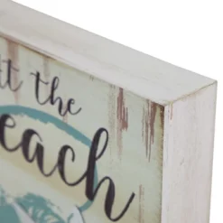 Northlight Seashells And Starfish "At The Beach" Coastal Wall Plaque 8" X 8" -Northlight Store GUEST 38c2229b 73f3 444f bc29 fbeac586b136