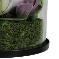 Northlight 8" Mixed Succulent Artificial Arrangement In Round Glass Jar - Green/Pink -Northlight Store GUEST 43a5dedd 0d34 46f6 bb50 a9b47c821972