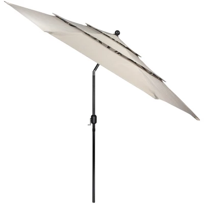 Northlight 9.75ft Outdoor Patio Market Umbrella With Hand Crank And Tilt, Beige 4 Northlight 9.75ft Outdoor Patio Market Umbrella With Hand Crank And Tilt, Beige - Image 2