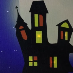 Northlight Fiber Optic And LED Lighted Witch In The Moon Halloween Canvas Wall Art 12" X 15.75" -Northlight Store GUEST 43e8d6c6 78e1 47d5 b103 2d64894bc3ba