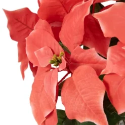 Northlight 14.5" Dark Pink Artificial Christmas Poinsettia With Gold Wrapped Base -Northlight Store GUEST 48c7e66f a2dc 41fd 908b 37486e0997fd