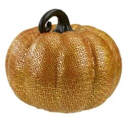 Northlight 7.5" Gold And Orange Textured Greek Key Pumpkin Fall Decoration 7 Northlight 7.5" Gold And Orange Textured Greek Key Pumpkin Fall Decoration -Northlight Store GUEST 4a5abfba a15e 4d20 92c7 3e295c04c835