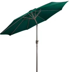 Northlight 9ft Outdoor Patio Market Umbrella With Hand Crank And Tilt, Hunter Green -Northlight Store GUEST 4f0d817e dc2f 402f 828b c8eb6007bb6b