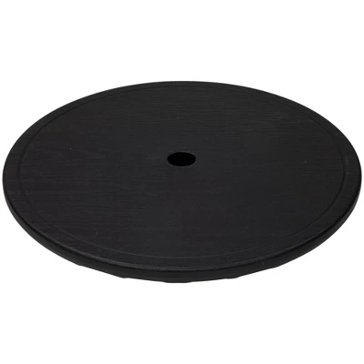 Northlight 19.75" Black Outdoor Umbrella Table Tray 5 Northlight 19.75" Black Outdoor Umbrella Table Tray - Image 3