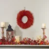 Northlight Red And Orange Ears Of Wheat Fall Harvest Wreath - 16-Inch, Unlit