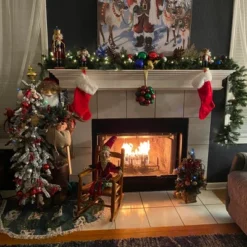 Northlight 48" Santa Claus With Artificial Flocked Alpine Tree Christmas Figure 14 Northlight 48" Santa Claus With Artificial Flocked Alpine Tree Christmas Figure -Northlight Store GUEST 549159f5 f5db 4352 a424 50e7221f81b8