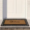 Northlight Black And Natural Coir Rectangular "Welcome" Doormat 22" X 48" -Northlight Store GUEST 552c1c78 2445 4461 8266 7a5ed174d638