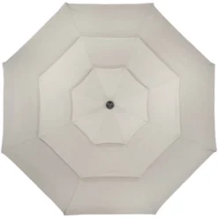 Northlight 9.75ft Outdoor Patio Market Umbrella With Hand Crank And Tilt, Beige