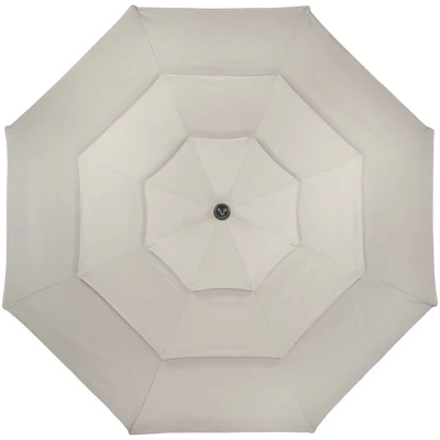 Northlight 9.75ft Outdoor Patio Market Umbrella With Hand Crank And Tilt, Beige 3 Northlight 9.75ft Outdoor Patio Market Umbrella With Hand Crank And Tilt, Beige