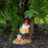 Northlight 12.25" Tropical Gnome With Palm Tree Outdoor Garden Statue -Northlight Store GUEST 572410cb 63fa 452f 857b c660cfa96e82