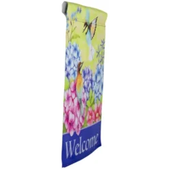 Northlight Welcome Floral Hummingbird Outdoor Garden Flag 12.5" X 18" -Northlight Store GUEST 5878030c e3b6 4c9f a086 3519724799e5