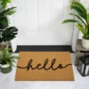 Northlight Natural Coir "Hello" Outdoor Doormat 18" X 30" -Northlight Store GUEST 5e338ec3 11f6 4c46 bbb0 14be0c2255c5