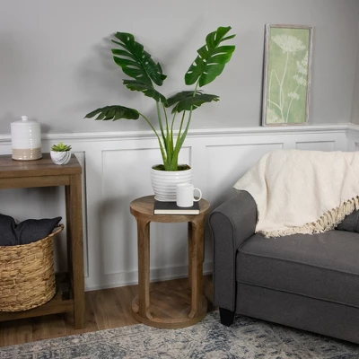 Northlight 35" Green Wide Leaf Monstera Artificial Potted Plant 3 Northlight 35" Green Wide Leaf Monstera Artificial Potted Plant