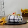 Northlight 5" Black And White Fabric Fall Harvest Tabletop Pumpkin 2 Northlight 5" Black And White Fabric Fall Harvest Tabletop Pumpkin -Northlight Store GUEST 65152eca 3d9e 4bfb 86ed f3dfc48ab09a